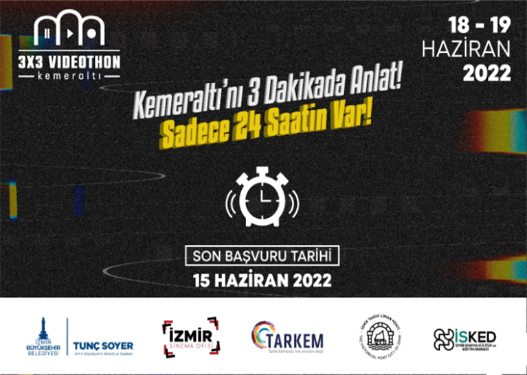 3x3 VIDEOTHON KEMERALTI VIDEO YARIŞMASI İÇİN KAYITLAR BAŞLADI